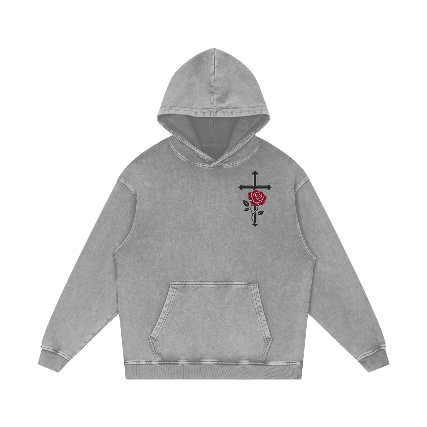 Among the Thorns ~ Snow Washed Hoodie